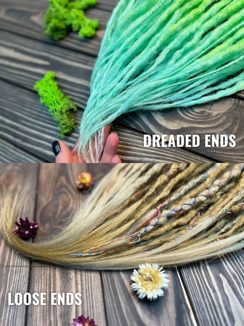 Crochet Synthetic Dreadlocks: Light Brown to dark Blonde Dreads image 8