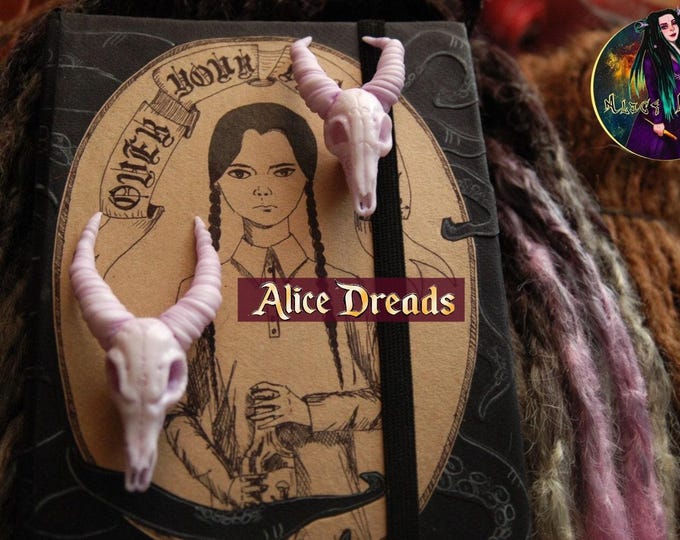 Dreadlock extensions handmade jewelry for hair - Skull bead for dreads Kobus kob dreadlocks beads