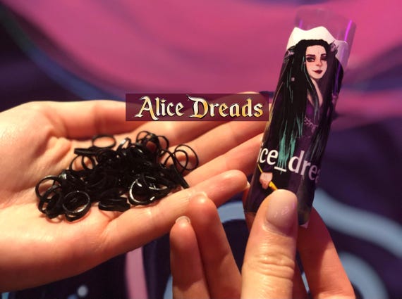 Dreadlock Rubber Bands: Black or Transparent Elastic Hair Ties (130-140 Pieces)