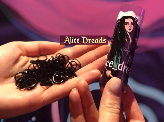 Elastic Rubber Bands for Dreadlock Installation - Black or Transparent (130-140 pieces)