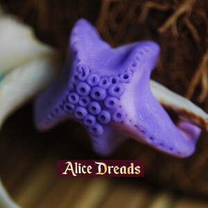 Dreadlock extensions hair beads for dreads Purple Starfish bead for dreadlocks accessories