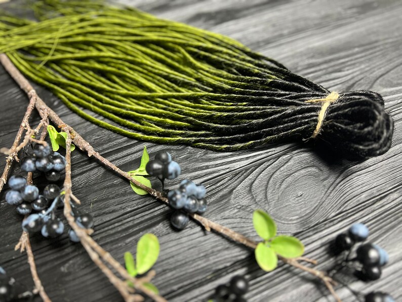 Synthetic dreads Double ended dread Olive de dread Ombre 画像 3
