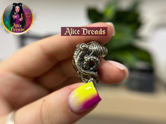 Metal bead for dreads octopus Dreadlock beads Braided Lanyard Pendant Octopus tentacles Accessories
