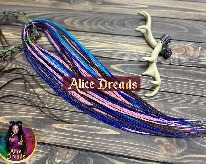 Dark Blue Synthetic Braids for Dreadlock Extensions