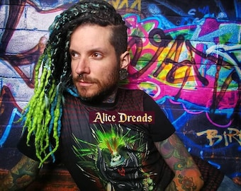 Curly Wool Dreadlock Extensions - Double Ended DE Wavy Locks  display picture 2