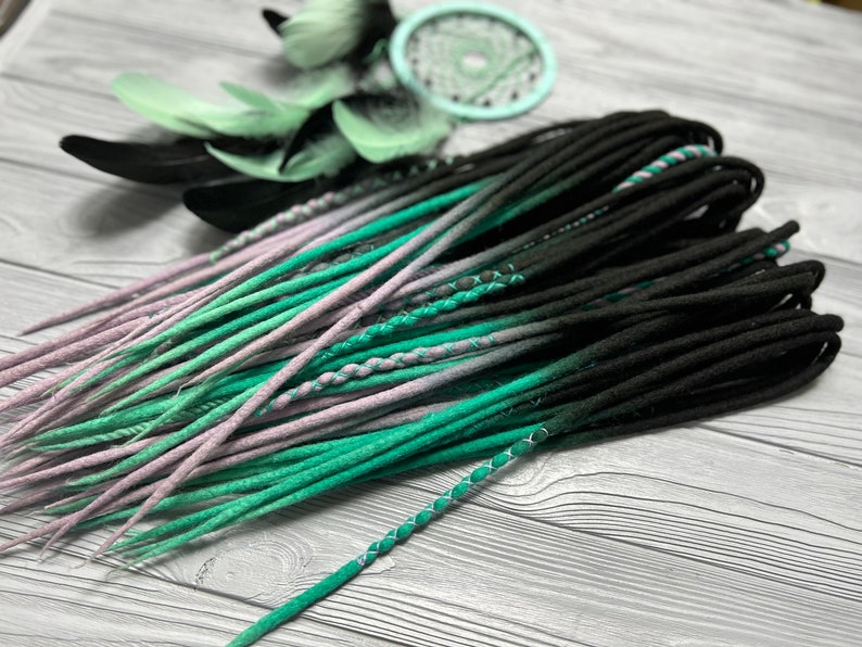 Dreads extensions Braid in dread Wool locks Dread 画像 7