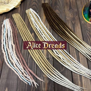 Blonde Wool Dreads on Clip: Boho Hair Accessories