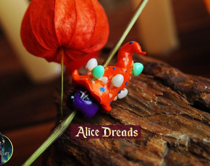 Mushroom Dreads Forest Beads for Dreadlocks Fairy Mushroom House Bead Style Glow in Dark
