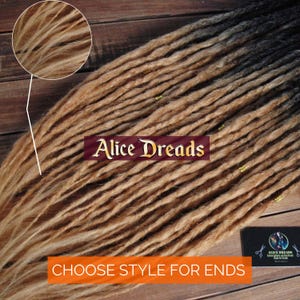 Crochet Synthetic Dreadlock Extensions: Black to Blonde Ombre, Loose Ends
