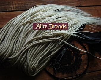 Thin synthetic dreads blonde & white blonde hair accessories extensions double single ended dreadlocks