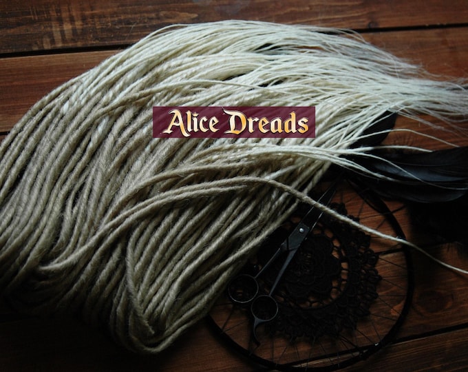 Thin synthetic dreads blonde & white blonde hair accessories extensions double single ended dreadlocks
