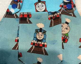 Baby Cotton Overalls: Thomas the Train Romper, Size 0-3 Months