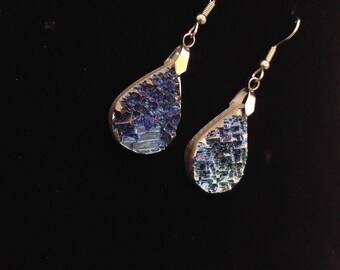 Bismuth Crystal Earring 1"by 0.5"