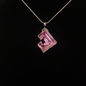 Bismuth Crystal Pendant Necklace