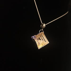 Bismuth Crystal Pendant Necklace
