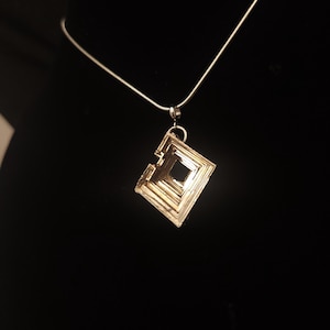 Bismuth Crystal Pendant Necklace