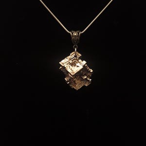 Bismuth Crystal Pendant Necklace