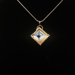 Bismuth Crystal Pendant Necklace