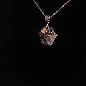 Bismuth Crystal Pendant Necklace