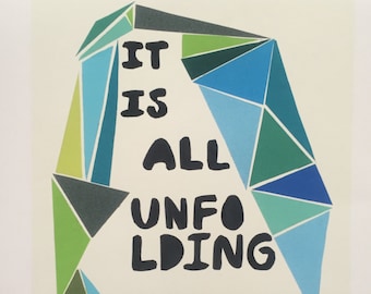 it's all unfolding perfectly