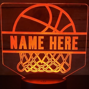 Personalized Basketball Lamps