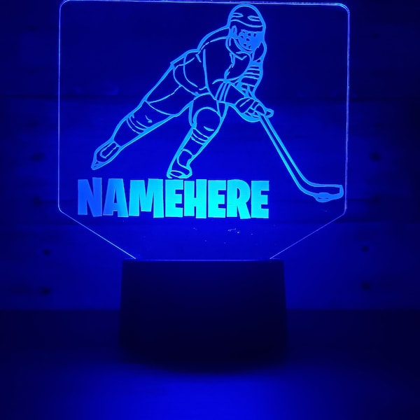 Hockey Lamp Etsy