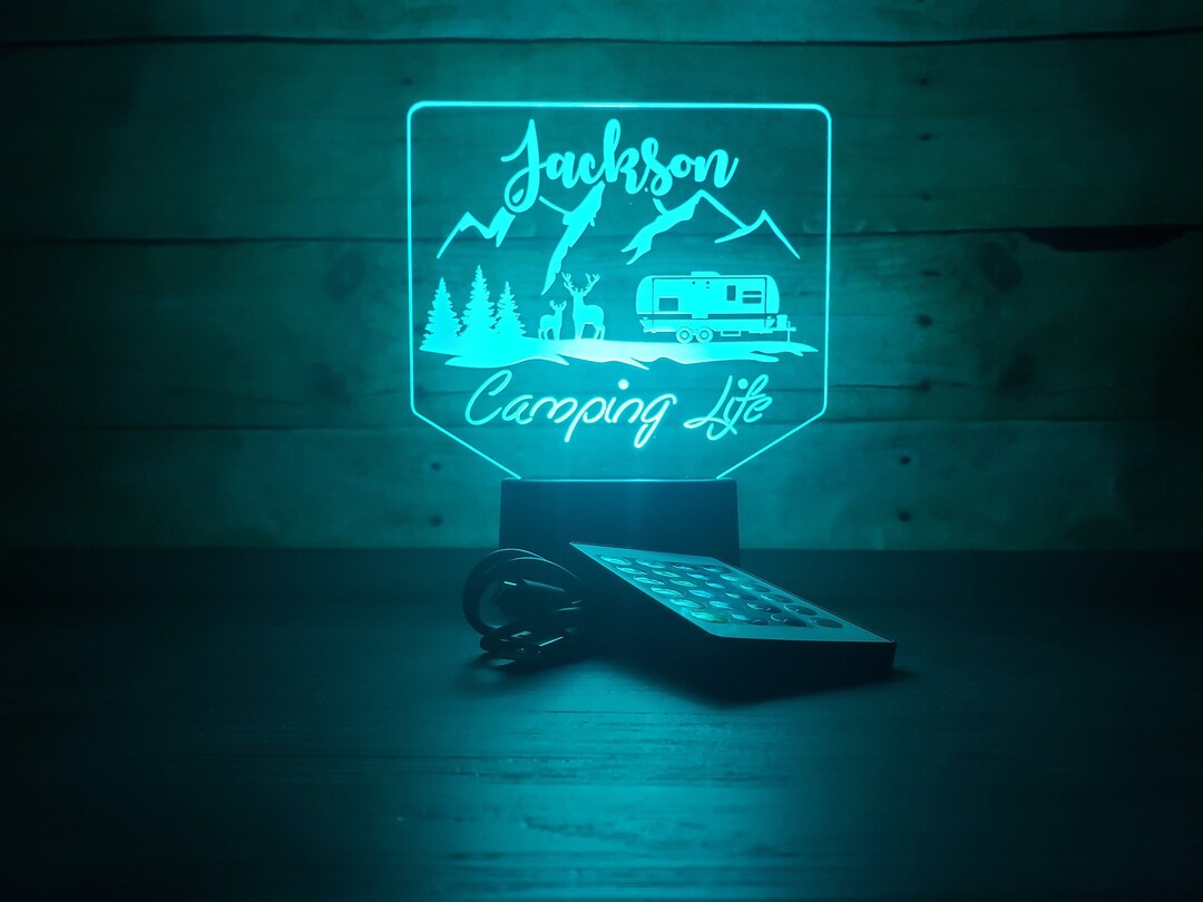 Personalized Camping Life Lamp Camp Lamp Camping Night Light Camping