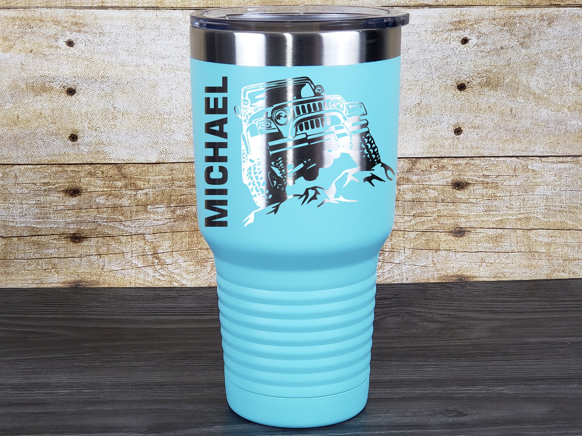 Personalized Jeep 30oz Tumbler Birthday Gift Jeeps Jeep Etsy