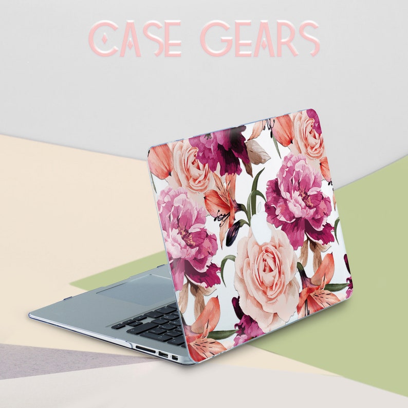 Peony Macbook Air 11 Case Floral Macbook Pro 13 2019 Case Etsy