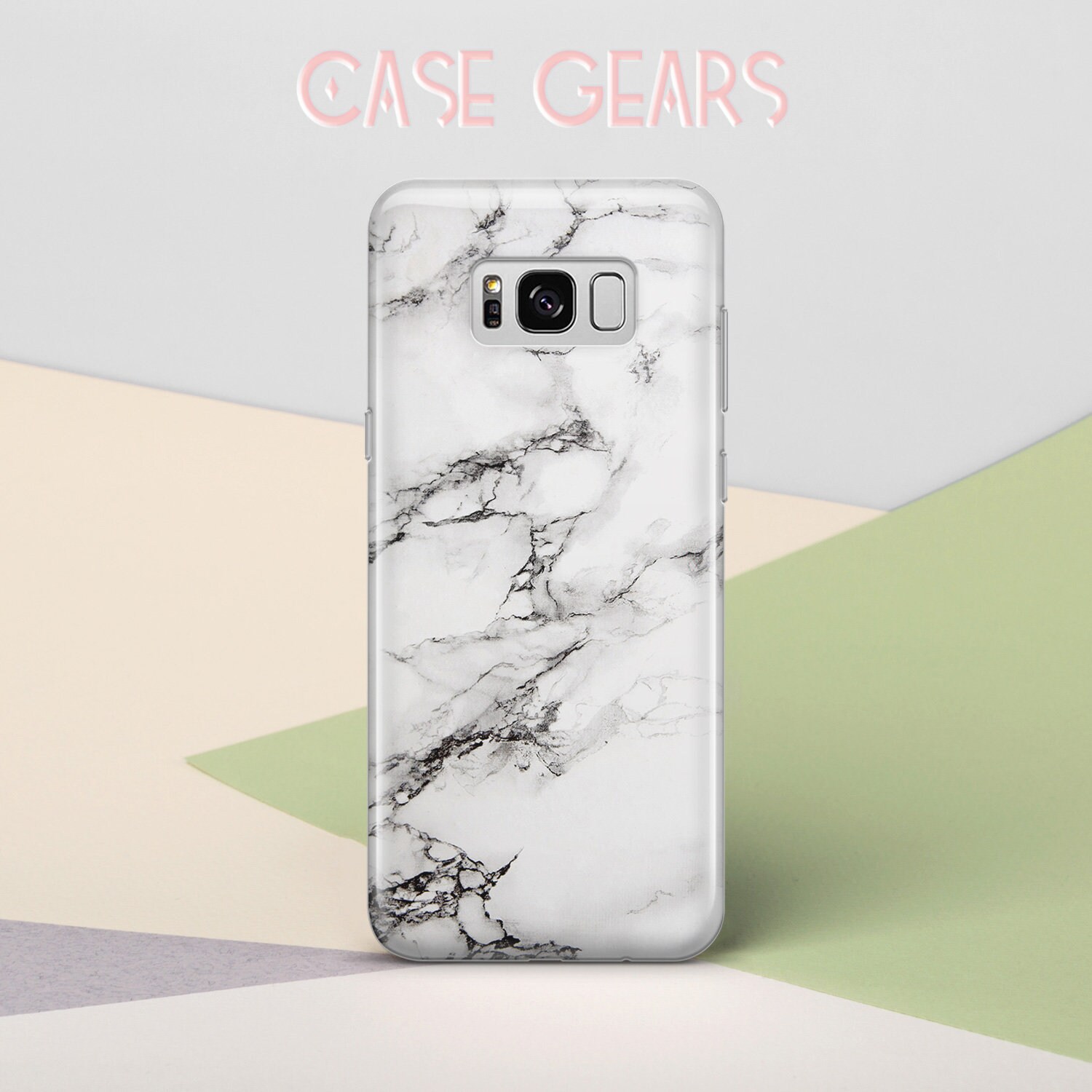 IPhone 8 Plus Case White Marble Phone Case iPhone 7 Plus Case | Etsy