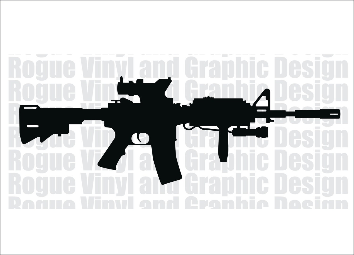 AR15 Decal / Sticker Very Detailed AR15 M16 M16 2nd Etsy