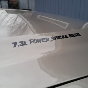 7.3L, 6.7L, 6.4L, 6.0L Powerstroke Diesel hood decal / sticker Ford F250 / F350 - Pair!