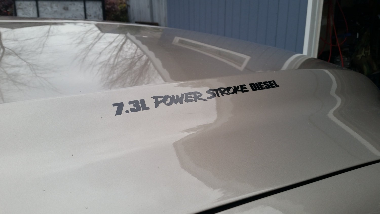 7.3L, 6.7L, 6.4L, 6.0L Powerstroke Diesel Hood Decal / Sticker Ford F250 /  F350 - Pair! - Etsy, image size:1500x844