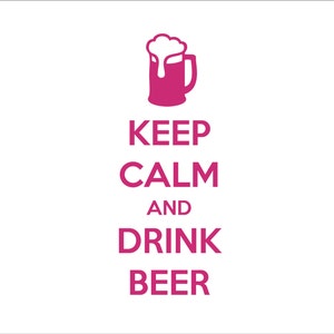 Keep Calm and Drink Beer Decal / Sticker Free Shipping image 4