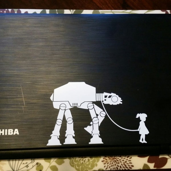 Girl walking AT-AT Decal / Sticker - Star Wars - Walker