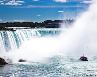 Niagara Falls, Digital Download Photography, Landscape Photography, Waterfall, New York, Niagara Falls Print