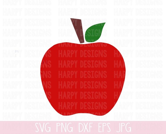 Download Apple SVG School SVG Svg Files Cricut Cut Files Silhouette | Etsy