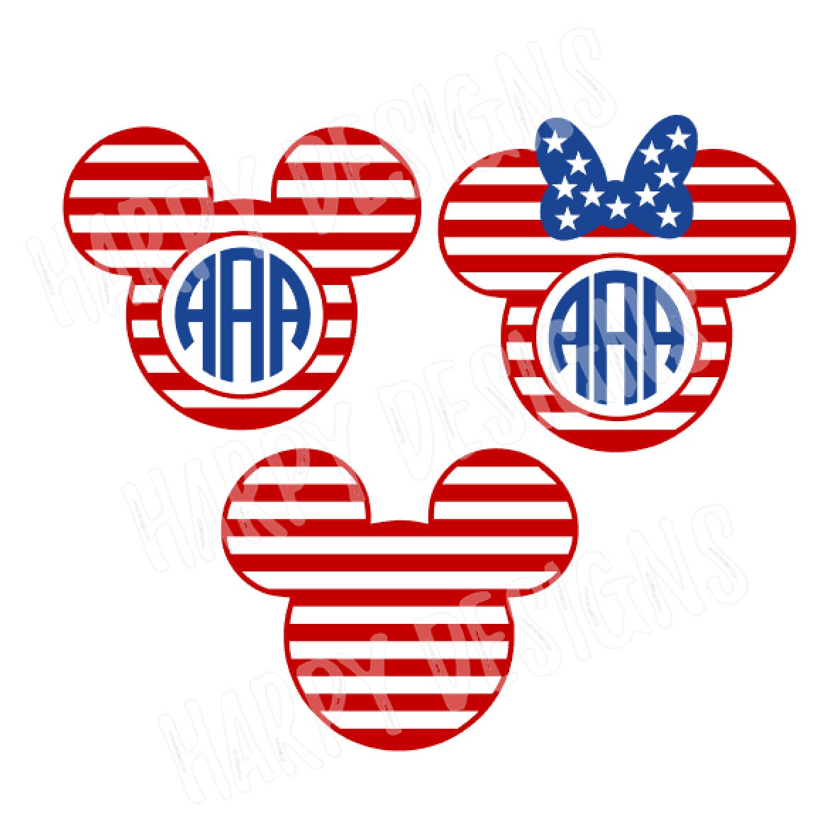 Fourth Of July SVG Mickey Mouse Flag SVG Mickey Mouse Flag ...