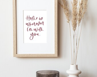 Boho Home Decor Print: Minimalist Love Quote (PDF Printable)