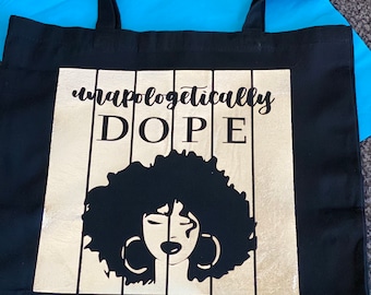 Black Vogue Dope Tote Bag – Hip Hop Fine Art®