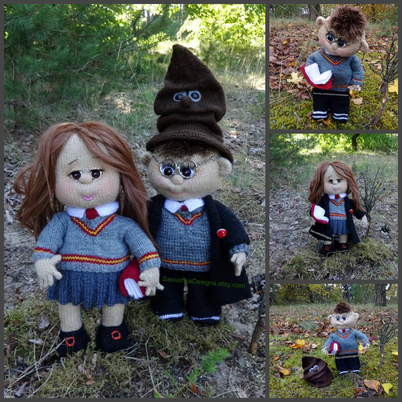 Amigurumi Pattern Wizard Doll Knitting Pattern PDF 7 in 1 Etsy