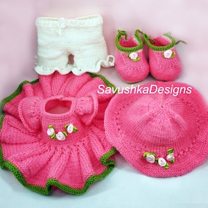 Clothes dolls Knitting Pattern Amigurumi Toys 14 Inch Summer Outfit