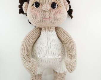 Knitting Pattern – Karate Doll in Gi With Black Belt – PDF Knitting Pattern – Karate Doll in Gi With Black Belt – PDF