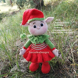 Christmas Elf Pattern, Amigurumi Elves doll knitting pattern, Christmas toys Handmade gift nursery decor, Amigurumi plush baby toy pattern