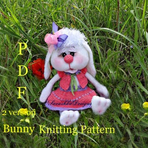 Bunny Knitting Pattern: Amigurumi Rabbit Plush Toy (PDF Pattern)