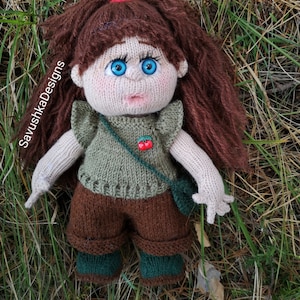 Amigurumi Doll Knitting Pattern, Knitted Toy Clothes PDF Back & Forth