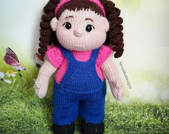 Pattern doll Rachel Amigurumi Knitting Pattern, Songs for Littles, Pdf, Toy knitting pattern, Knit doll, English pattern