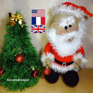Santa Claus & Christmas Tree Knitting Pattern: Amigurumi Plush Toys (PDF Download)