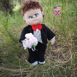 Knitting Groom Doll Pattern: Wedding Amigurumi PDF Tutorial