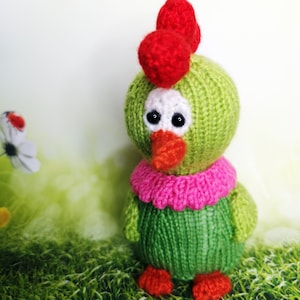 Rooster Knitting pattern for Easter toy, Gift for Girl, Instant Download PDF in English